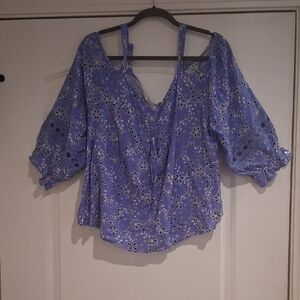 Cato Lavender Floral Blouse